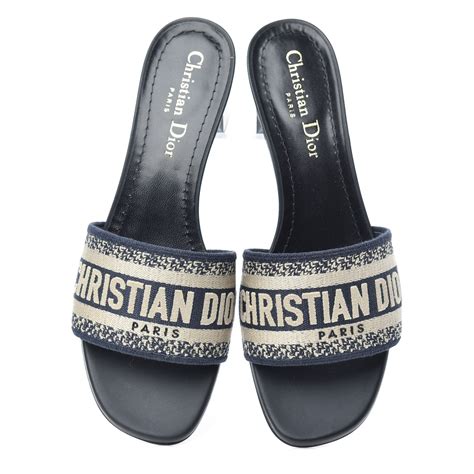 blue dior sandals|christian Dior sandals blue.